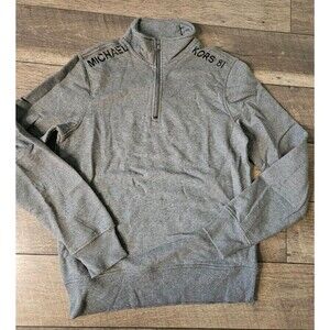Michael Kors Sweater Logo Quarter Zip Small